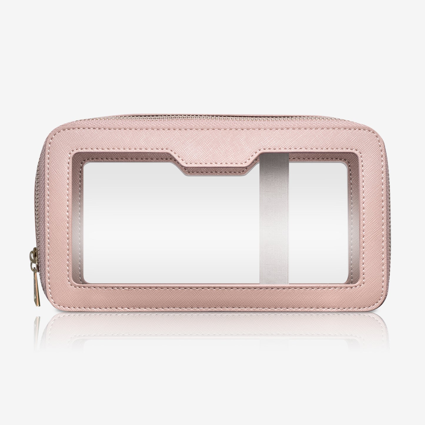 Personalised Dual Zip Cosmetics Case - Nude