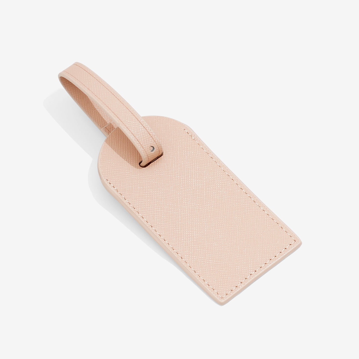 Personalised Leather Luggage Tag - Nude