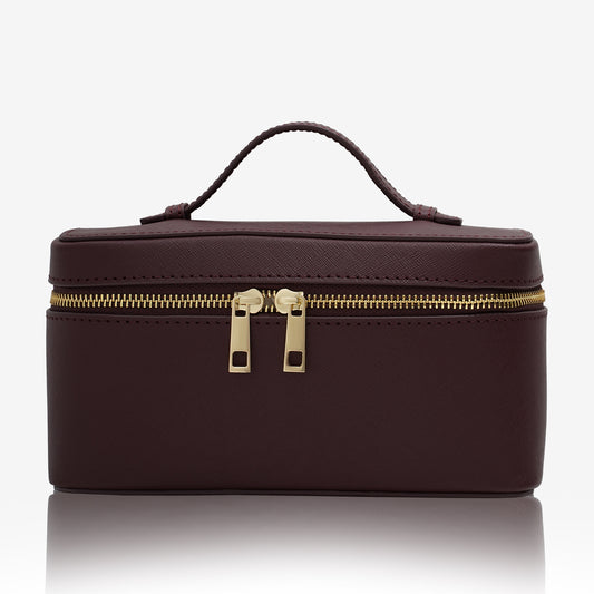 Personalised Vanity Case - Burgundy