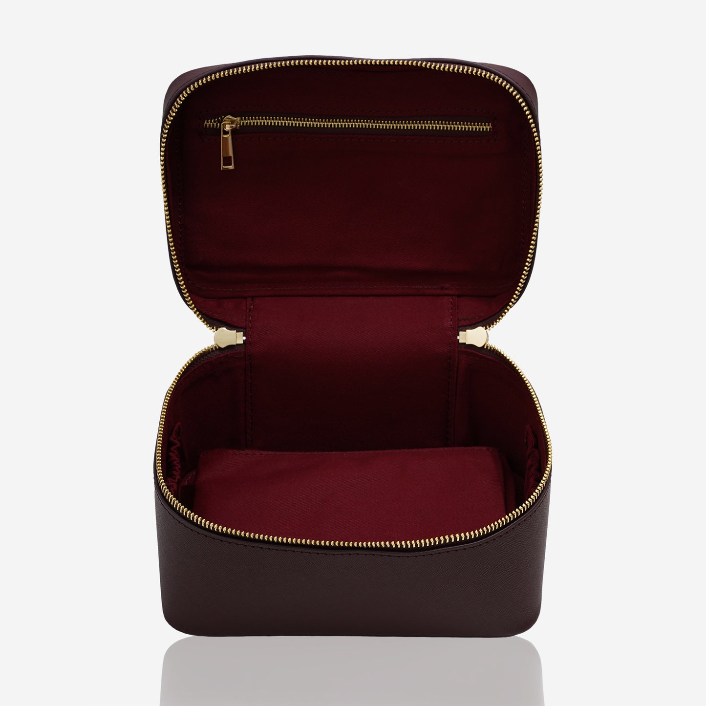 Personalised Vanity Case - Burgundy