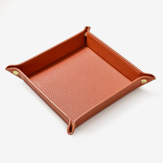 Personalised Valet Tray - Brown